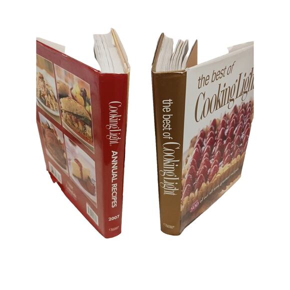 2 Cooking Light COOKBOOKS Hardcover Healthy BEST OF ANNUAL Big Book 1500 Recipes - Picture 8 of 15